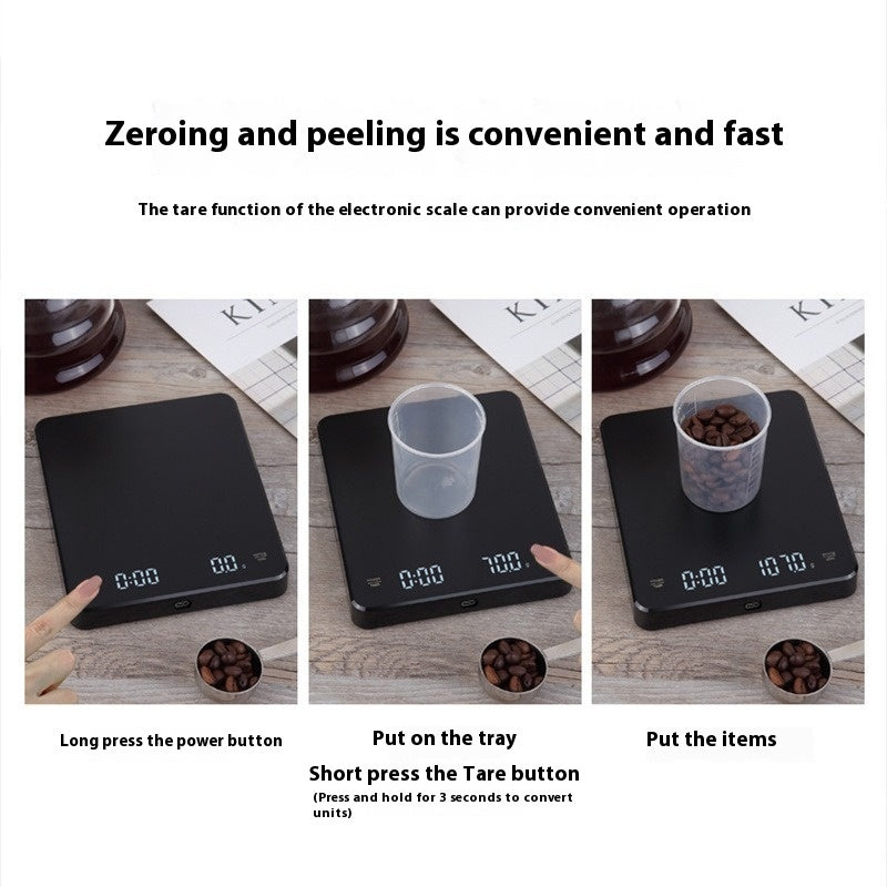 Coffee Scale High-precision Timing Home Commercial Use
